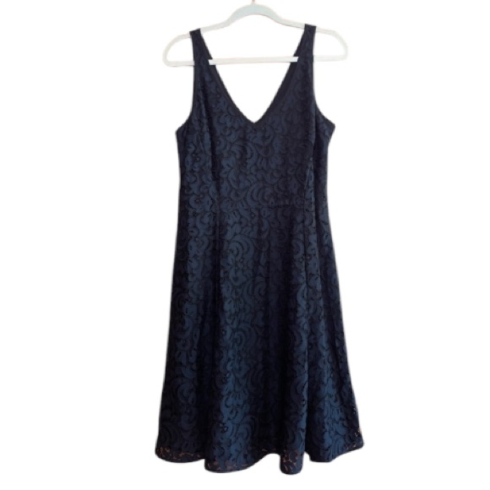 Ann Taylor Loft NWT Lace Fit & Flare Dress, Black, Fairy Grunge Whimsigoth Sz 10